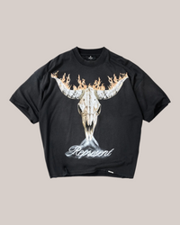 T-Shirt British Cowboy Stained Black MLM100592-04 Represent