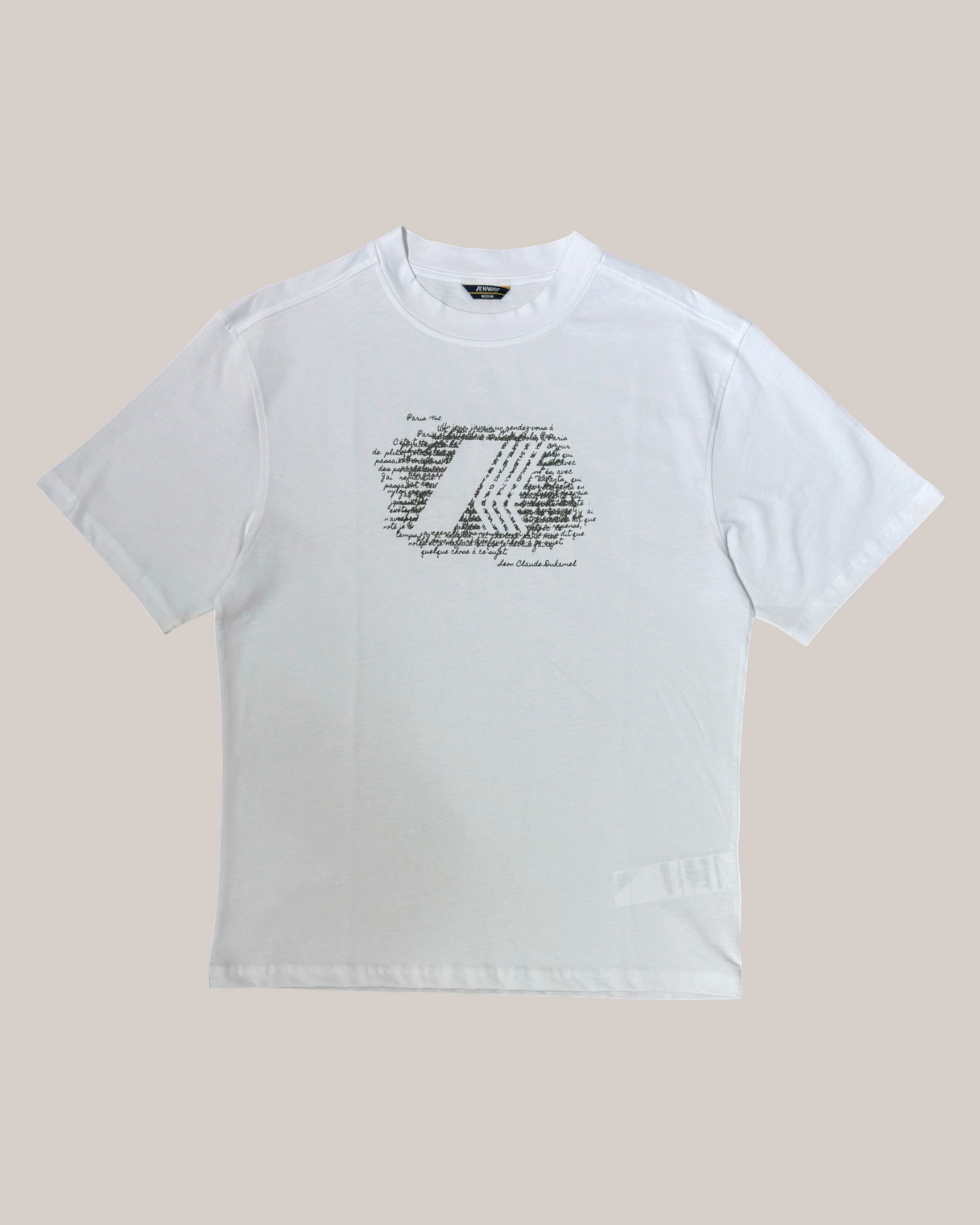 T-Shirt Solo Jersey History Bianco K71357w 001 K-Way