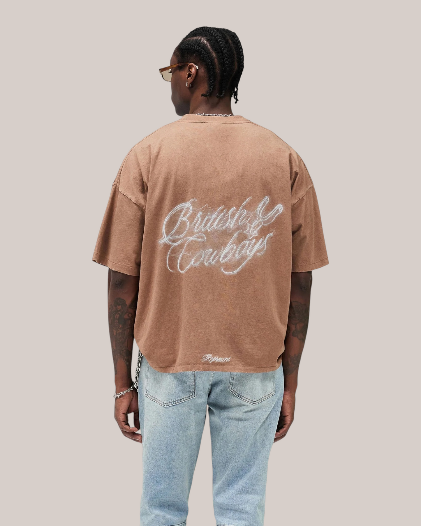 T-Shirt British Cowboy Dusty Brown MLM100592-16 Represent