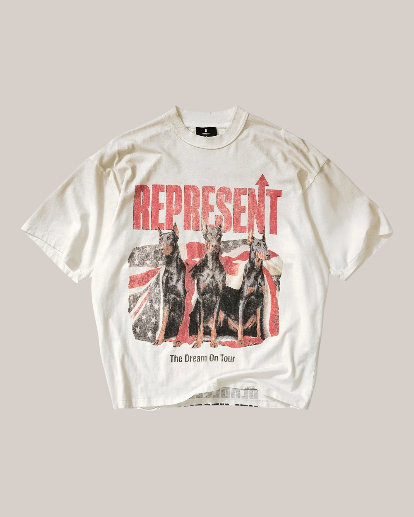 T-Shirt Dream On Tour Washed Ecru MLM100593-30 Represent
