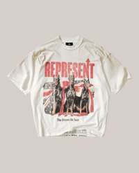 T-Shirt Dream On Tour Washed Ecru MLM100593-30 Represent