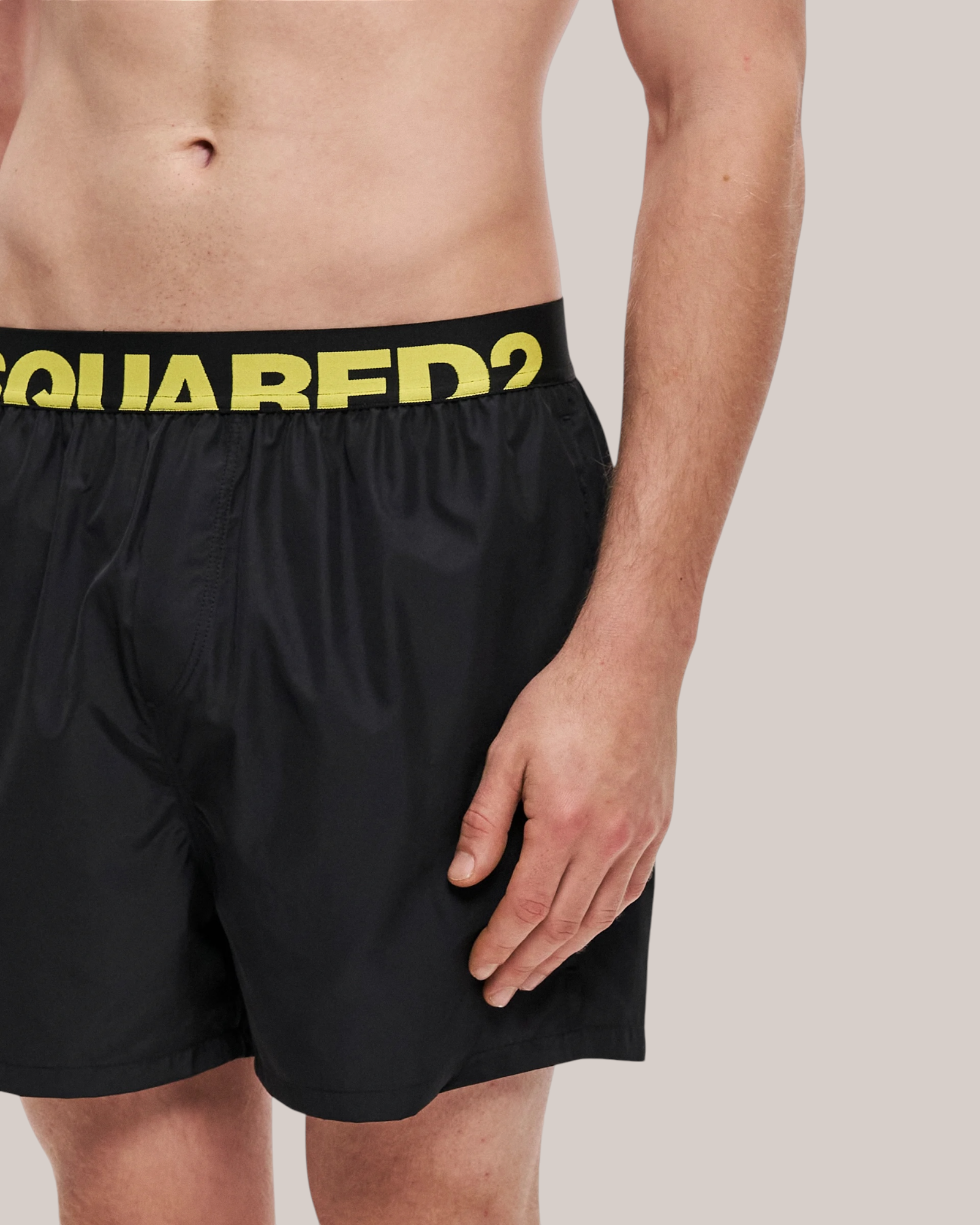 Costume Da Bagno Nero/Giallo D7B626560-014 Dsquared2