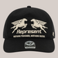 Cappello Con Visiera Dritta Pegasus Nothing Tougher x 47 Nero MLM100643-001 Represent