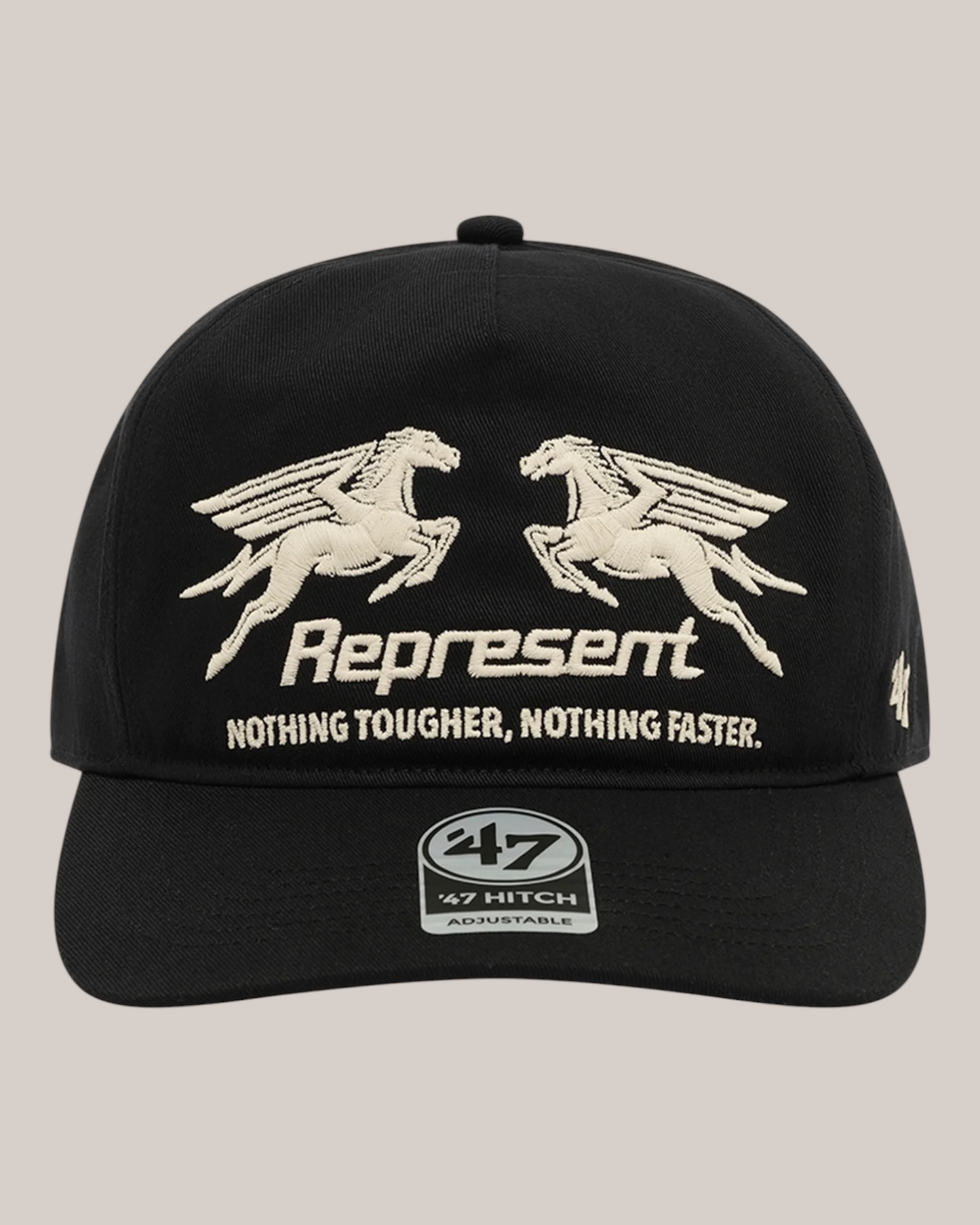 Cappello Con Visiera Dritta Pegasus Nothing Tougher x 47 Nero MLM100643-001 Represent
