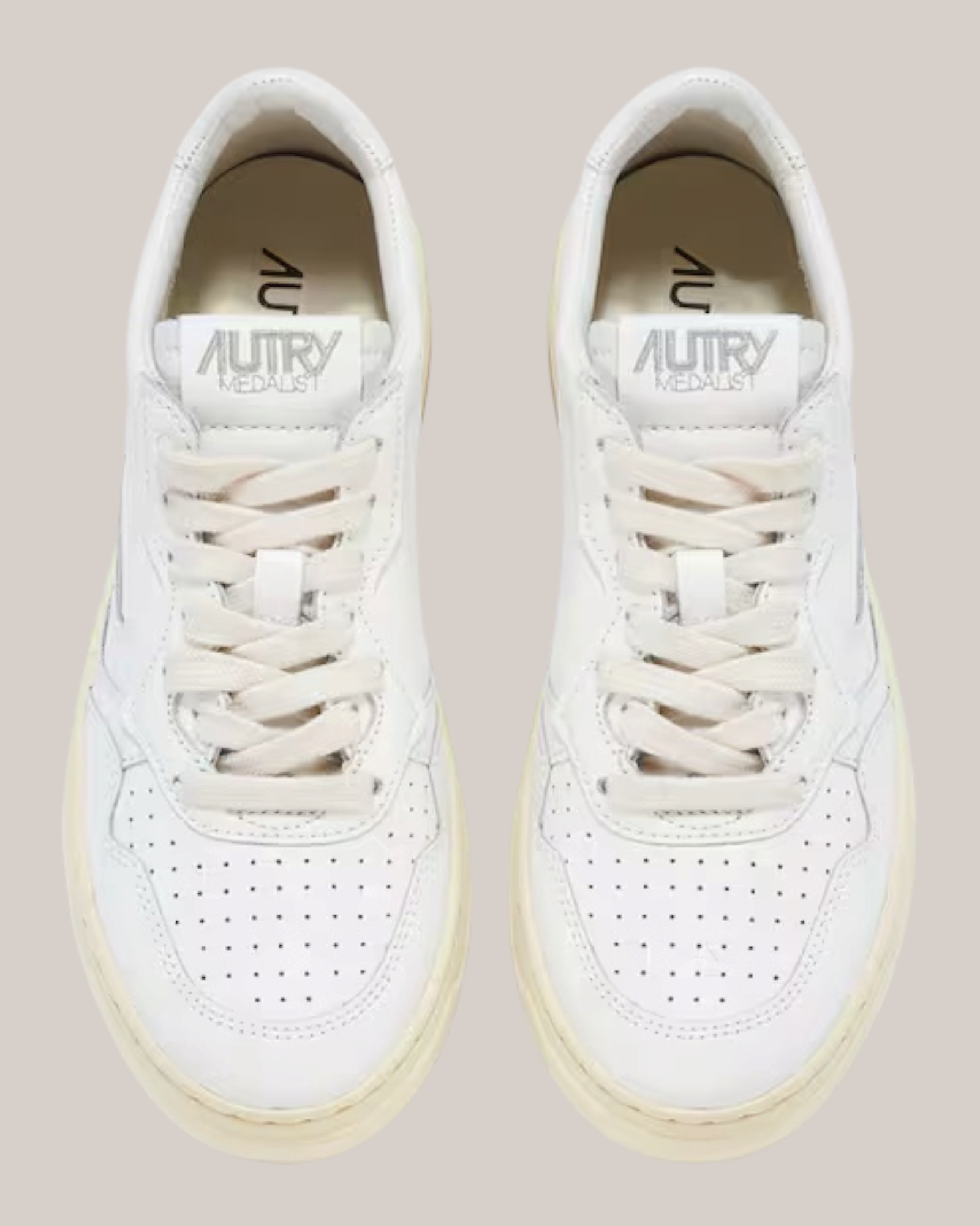 Sneakers In Pelle Medalist Low AULM-LL15 Bianca Autry
