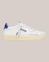 Sneakers In Pelle Medalist Low AULM-DL01 Bianca e Blue Autry