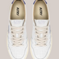 Sneakers In Pelle Medalist Low AULM-DL01 Bianca e Blue Autry