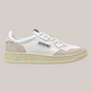 Sneakers In Pelle Medalist Low AULM-LS33 Bianca e Suede Beige Autry