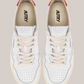 Sneakers In Pelle Medalist Low AULM-TB03 Bianca e Spicy Orange Autry