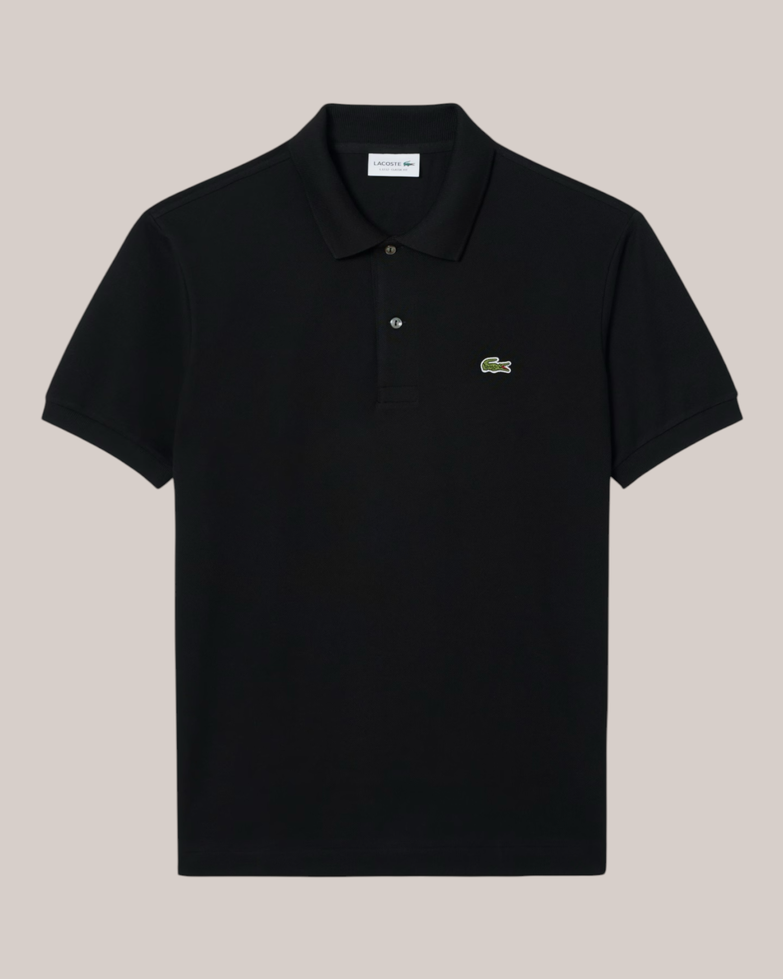 Polo Classic Fit Nera In Piquet L1212-00-031 Lacoste