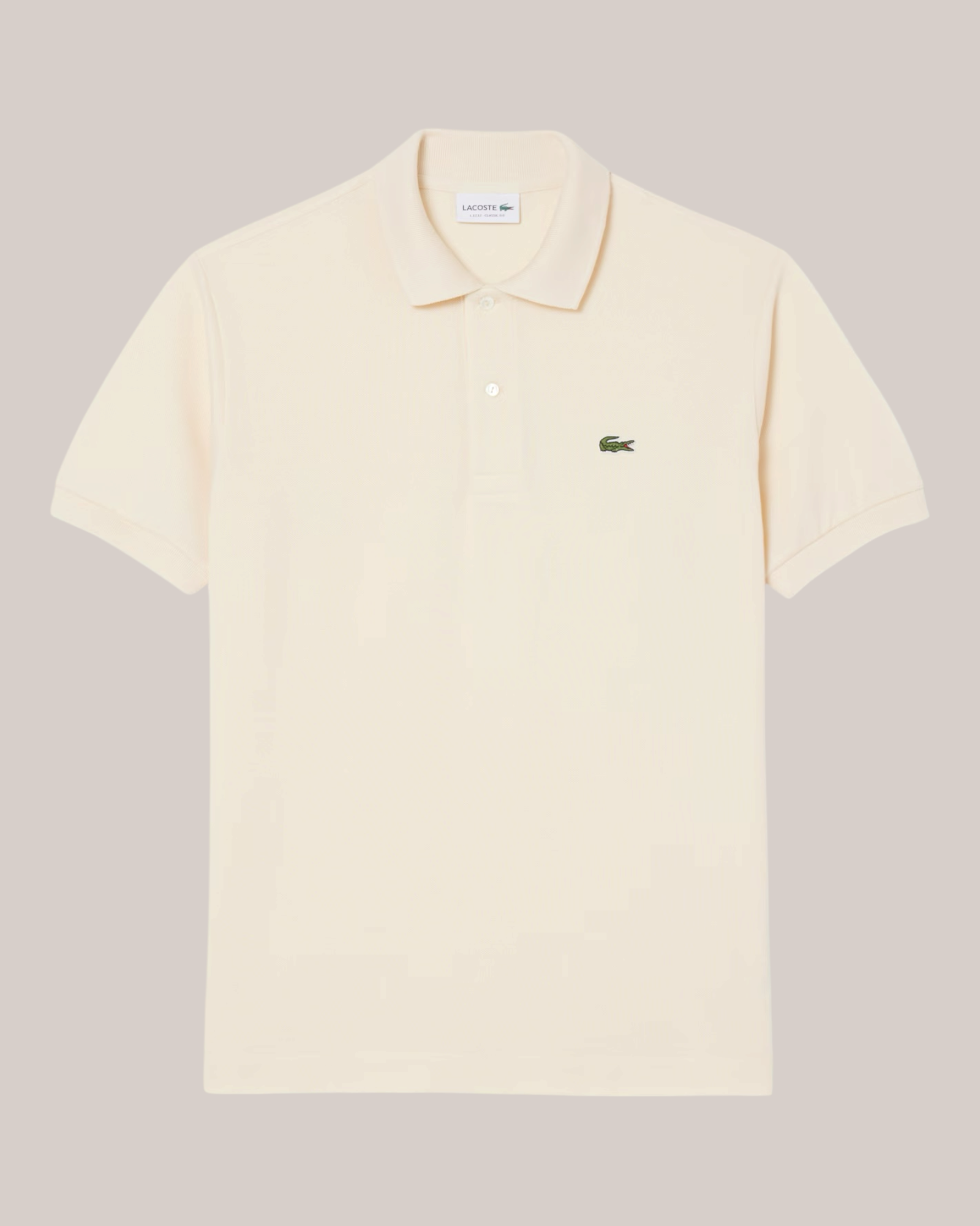 Polo Classic Fit Beige In Piquet L1212-00-056 Lacoste