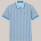Polo Classic Fit Monogram in Jacquard Blue DH1417-00-1QI Lacoste