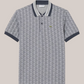 Polo Classic Fit Monogram in Jacquard Grigio DH1417-00-41I Lacoste