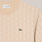 T-Shirt Classic Fit in Jacquard Monogram Beige TH1197-00-8GI Lacoste