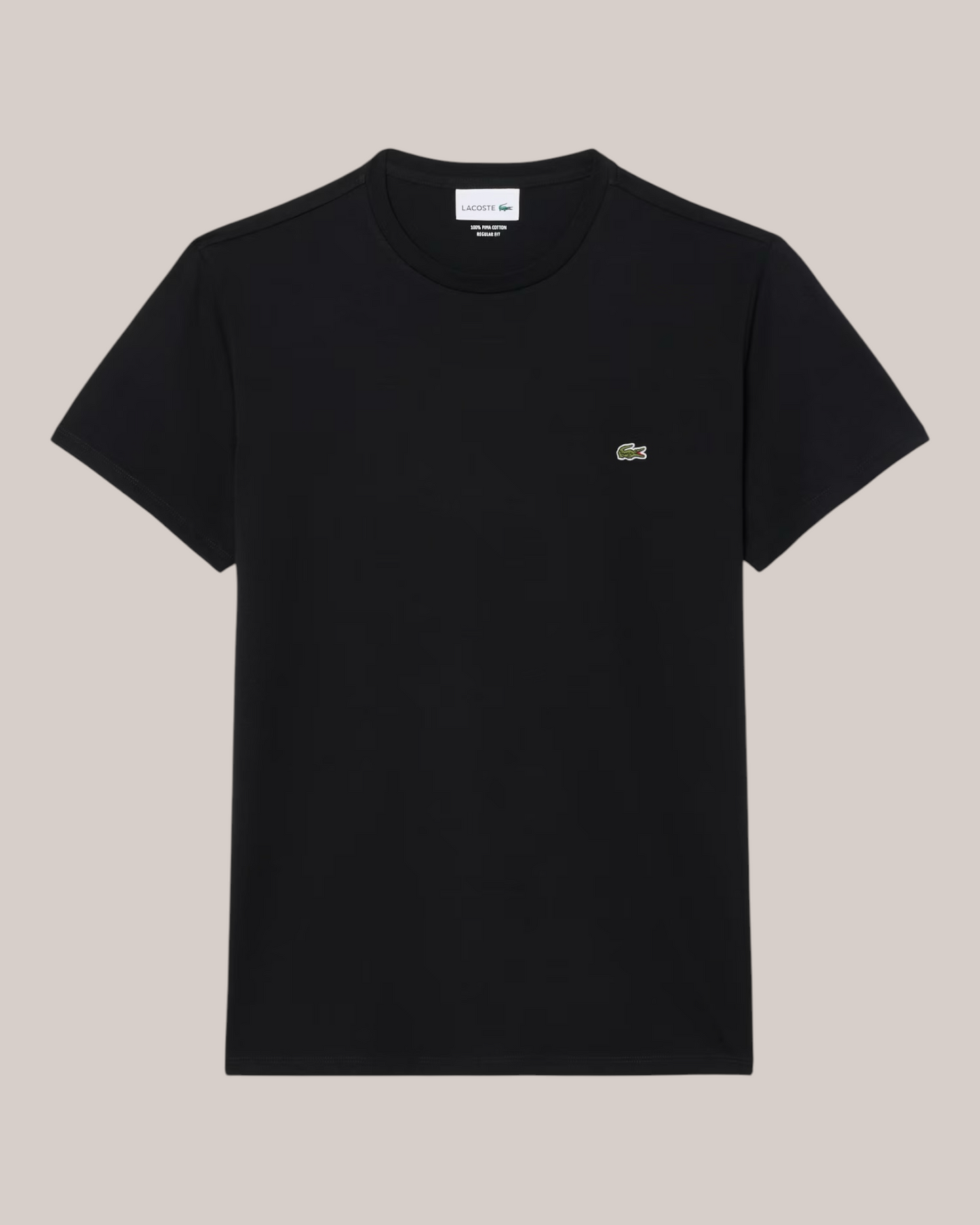 T-Shirt Regular Fit Pima Cotton Nera TH6709-00-031 Lacoste