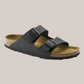 Sandali Arizona Unisex Narrow Fit Birko-Flor Nero 0051793 Birkenstock
