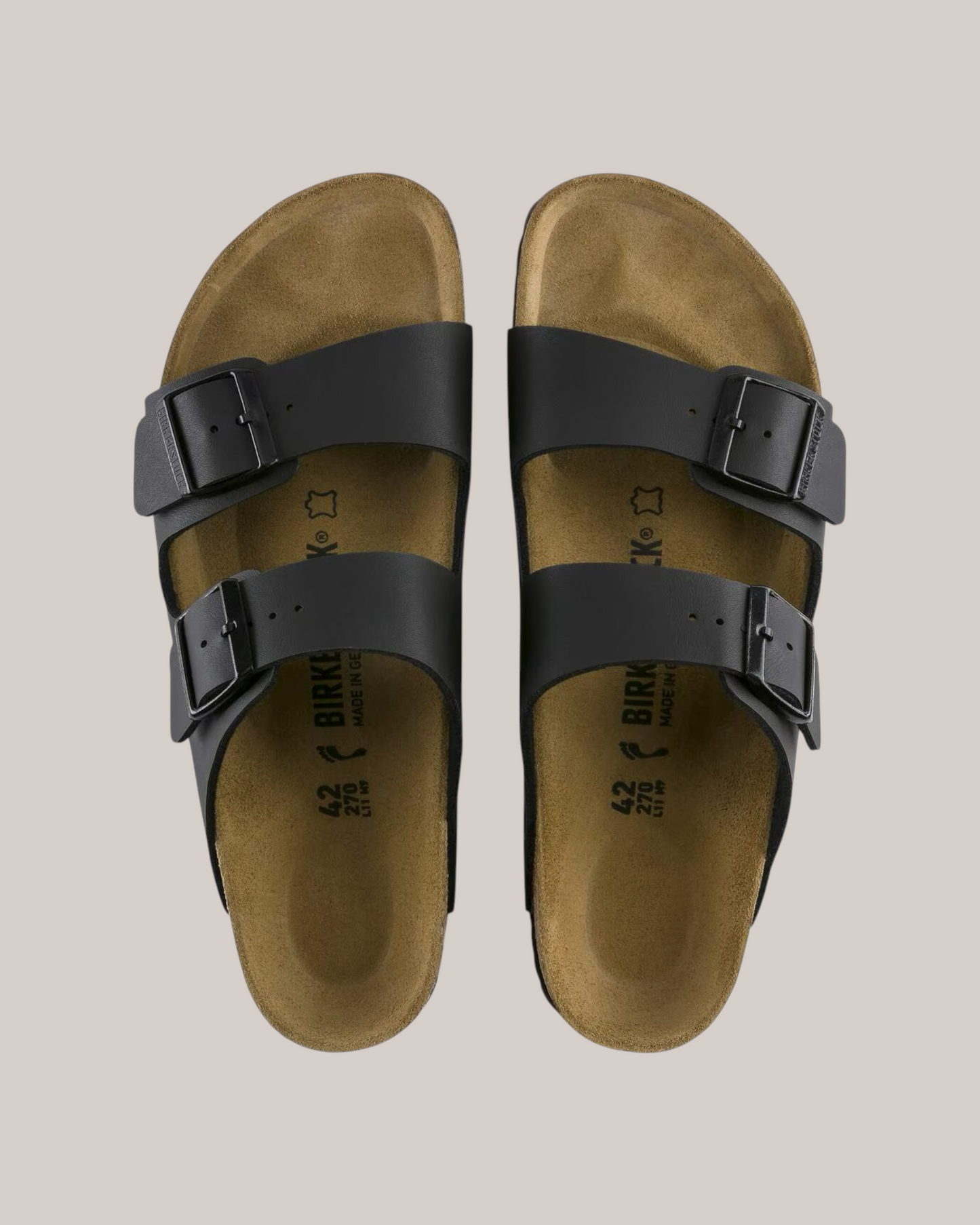 Sandali Arizona Unisex Narrow Fit Birko-Flor Nero 0051793 Birkenstock