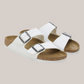 Sandali Arizona Donna Narrow Fit Birko-Flor Bianco 0552683 Birkenstock