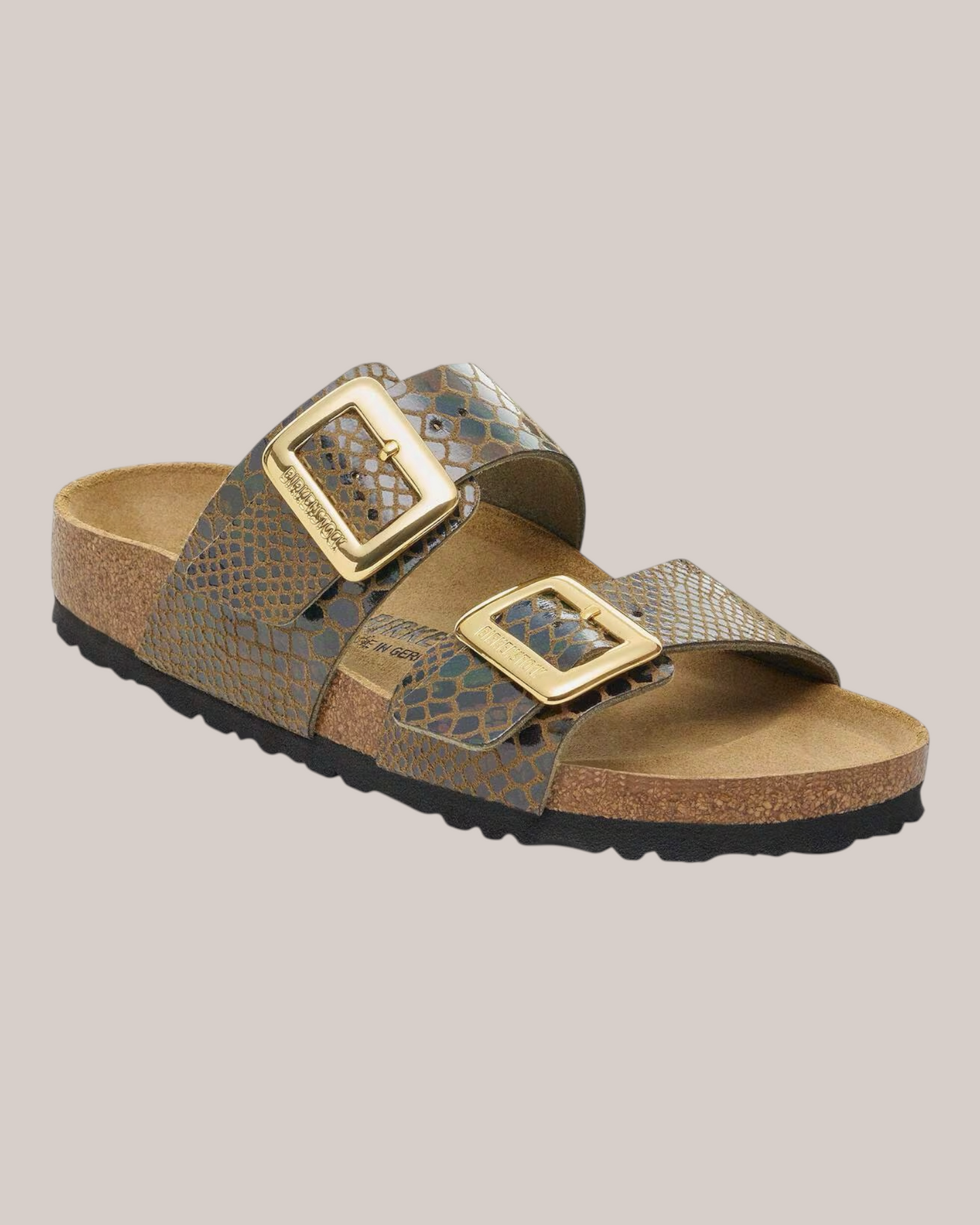 Sandali Sydney Donna Narrow Fit Shiny Snake Sage 1030888 Birkenstock