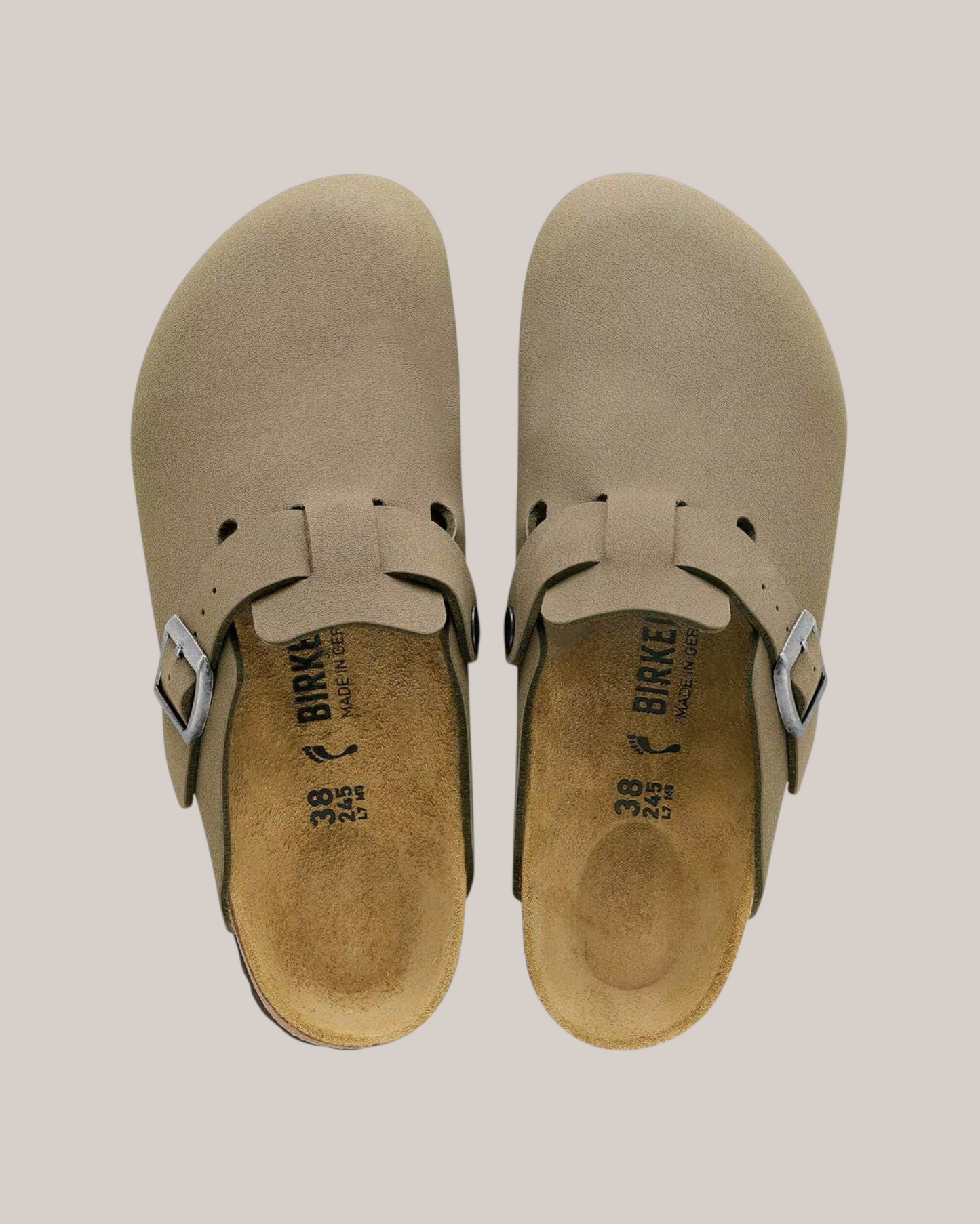 Sandali Boston Tex Nubuck Uomo Faded Khaki Syn 2.0 1033154 Birkenstock
