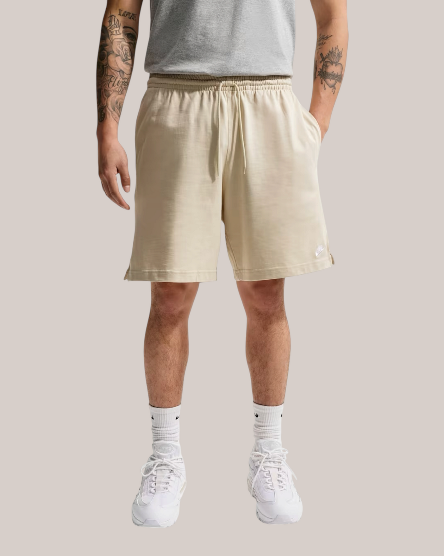 Short Garzato In French Terry Club Sportswear Light Khaki FQ4359-229 Nike