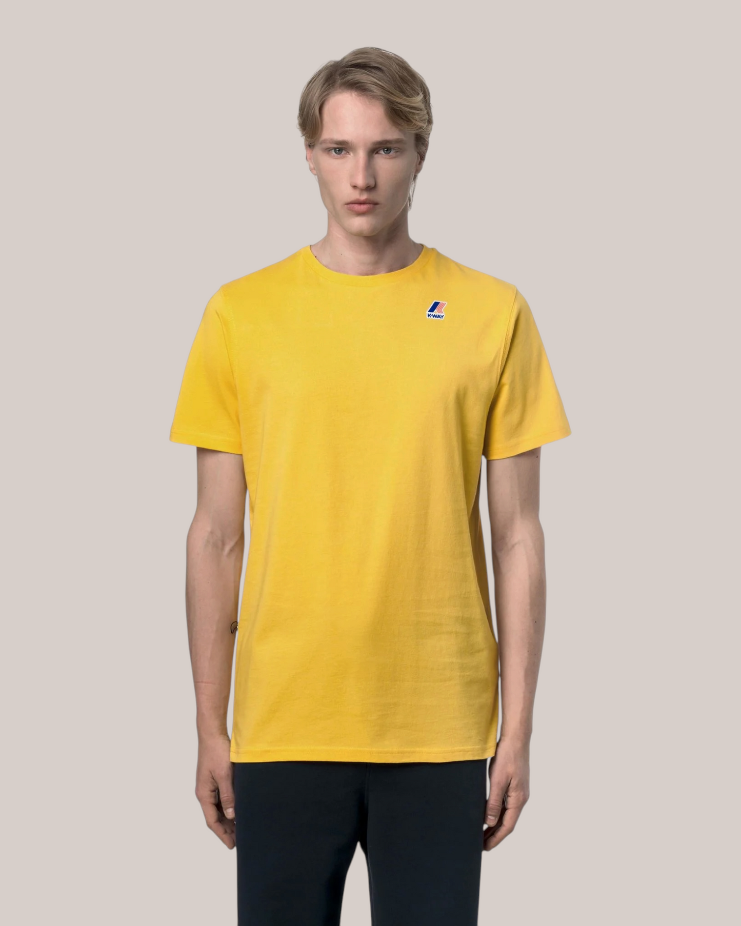 T-Shirt Slim Fit Leonide Gialla K7142 T05 K-Way