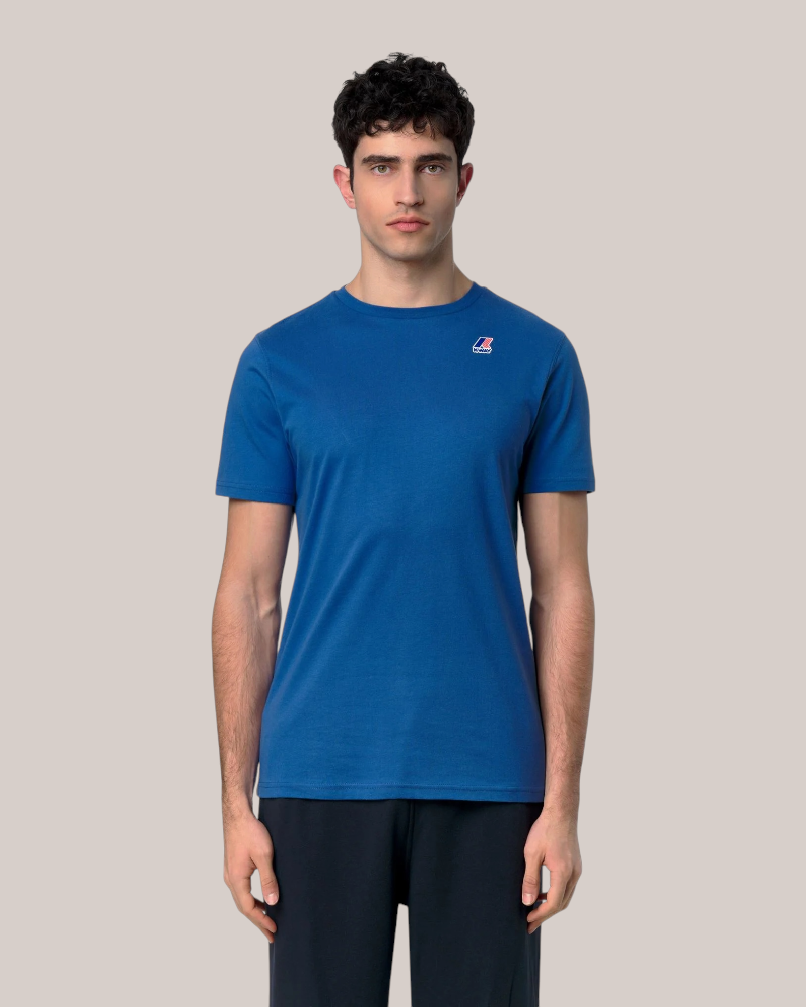 T-Shirt Slim Fit Leonide Blu Royal Marine K7142 063 K-Way