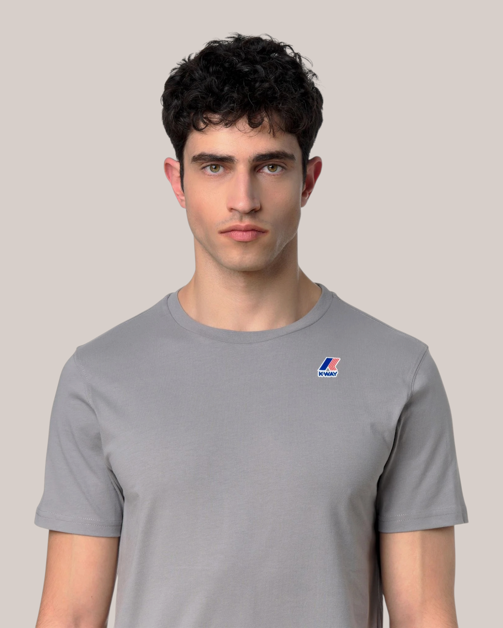 T-Shirt Slim Fit Leonide Blu Grey Frost K7142 411 K-Way