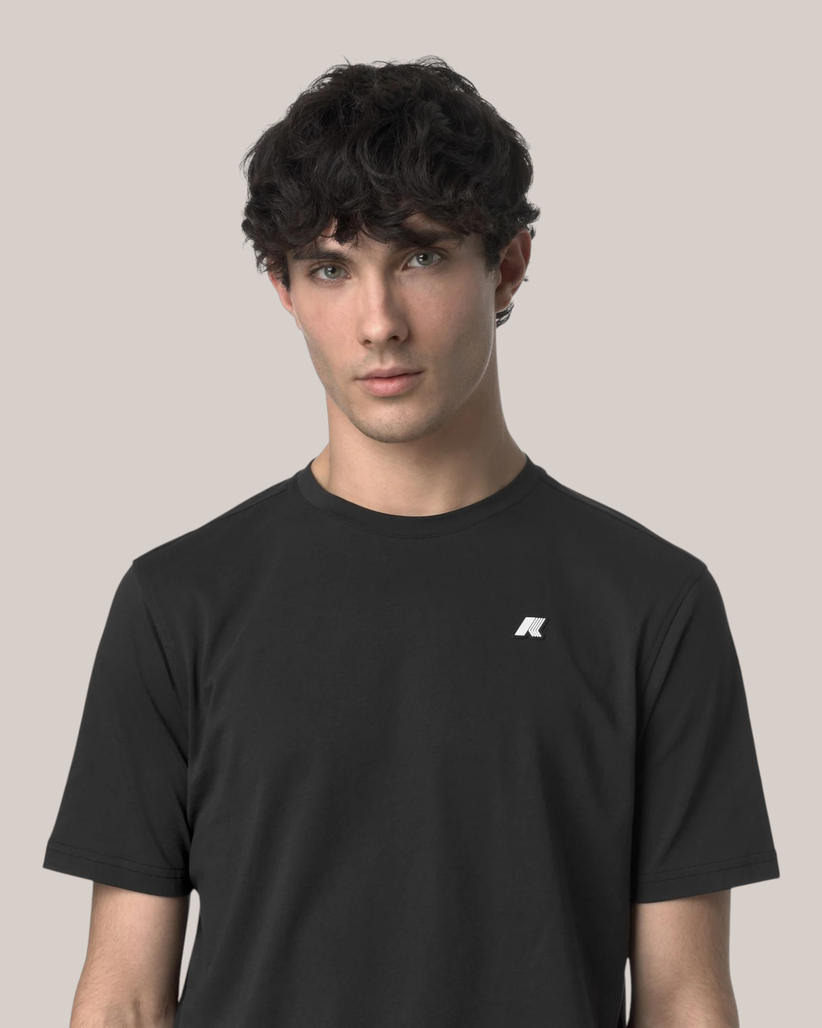 T-Shirt in Jersey Slim Fit Odom Nero K7125UW USY K-Way
