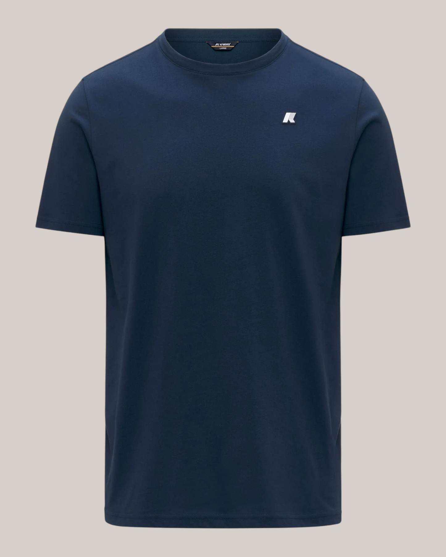T-Shirt in Jersey Slim Fit Odom Blue Insignia K7125UW B67 K-Way