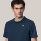 T-Shirt in Jersey Slim Fit Odom Blue Insignia K7125UW B67 K-Way