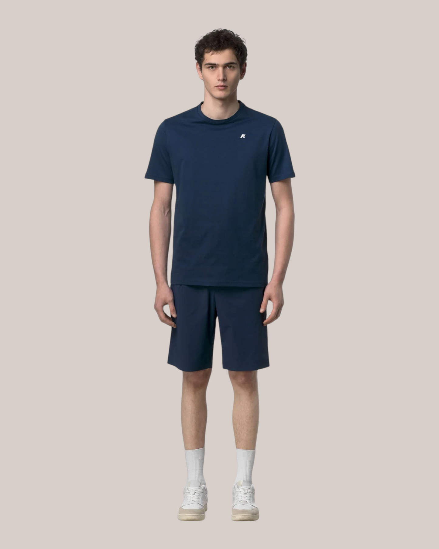 T-Shirt in Jersey Slim Fit Odom Blue Insignia K7125UW B67 K-Way