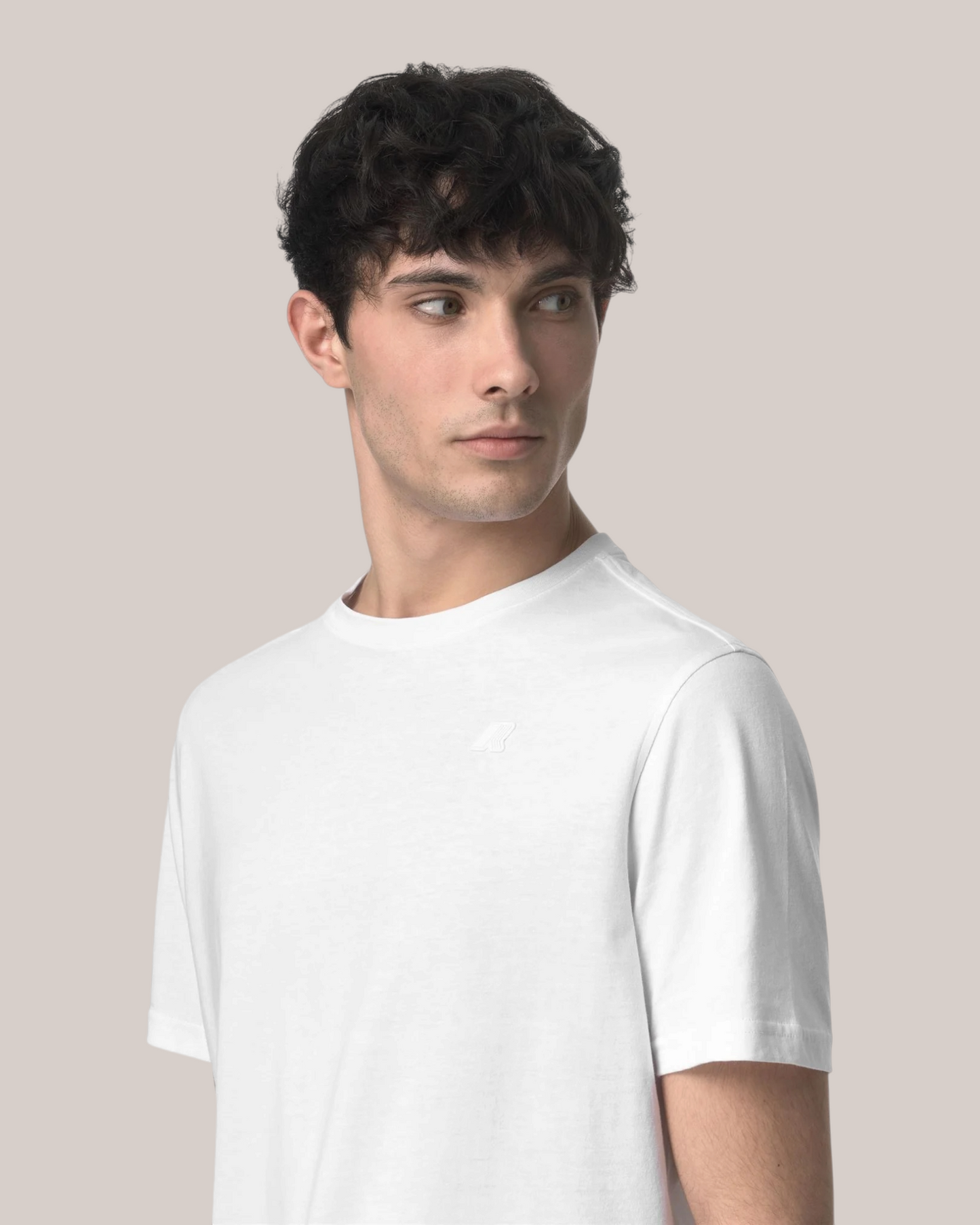 T-Shirt in Jersey Slim Fit Odom Bianco K7125UW 001 K-Way