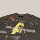 T-Shirt Boxy Fit Love Letter Tee Brownish-Grey BH3551 Paper Money