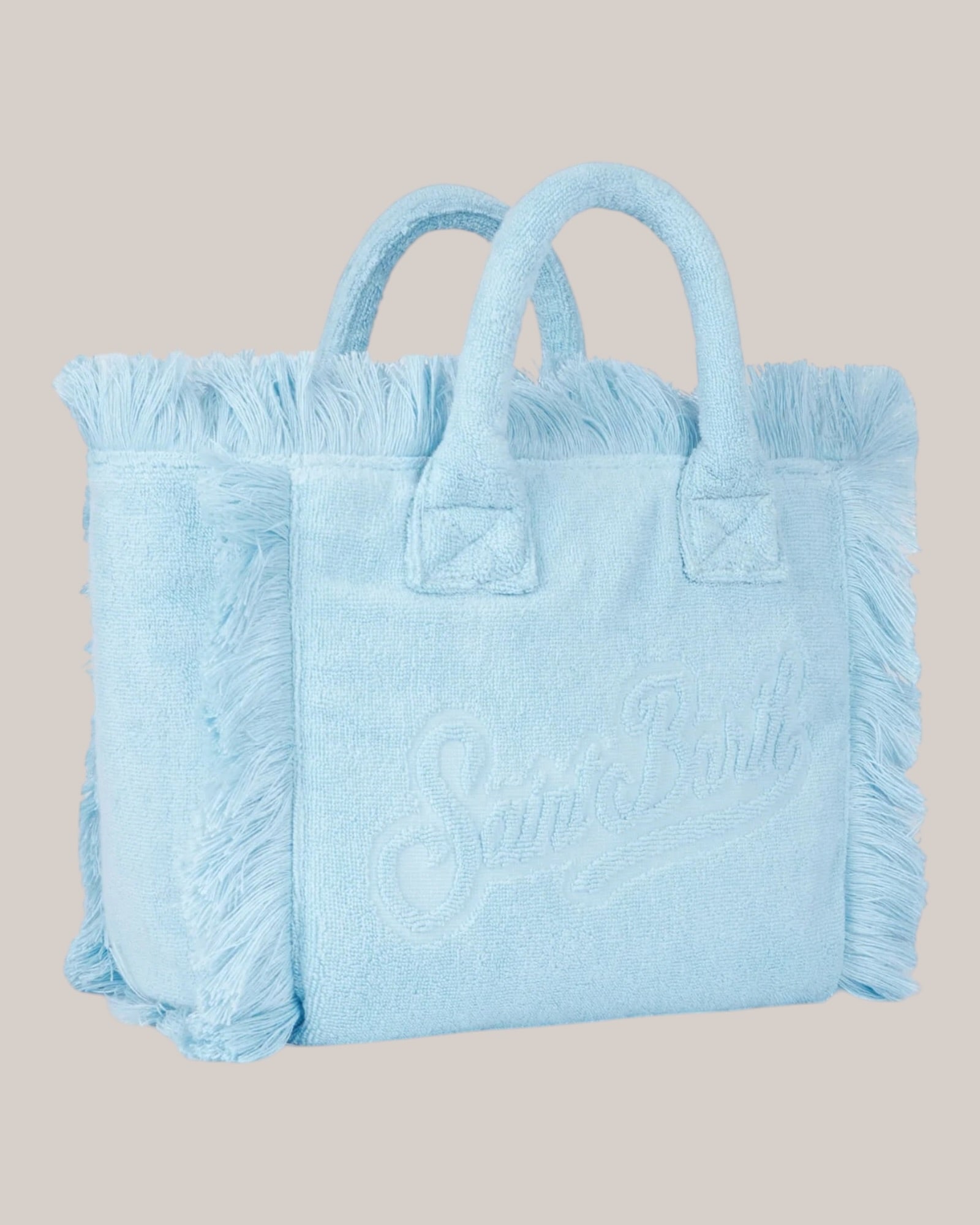 Borse Colette Terry Effetto Spugna Con Rilievo Celeste COL011 00414L MC2 Saint Barth