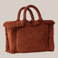 Borse Colette Terry Effetto Spugna Con Rilievo Marrone COL011 MC2 Saint Barth