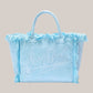 Borsa Vanity Large Regular In Tessuto Effetto Spugna Celeste VANI012 00414L MC2 Saint Barth