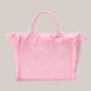 Borsa Vanity Large Regular In Tessuto Effetto Spugna Rosa VANI012 00413L MC2 Saint Barth