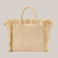 Borsa Vanity Large Regular In Tessuto Effetto Spugna Beige VANI012 02549L MC2 Saint Barth