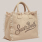Borsa Vanity Regular In Canvas Beige Con Strass VANI001 00267L MC2 Saint Barth