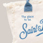 Borsa Vanity Large Regular In Canvas Di Cotone Ricamata Bianca VANI001 09479L MC2 Saint Barth