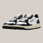 Sneakers Base In Pelle Medalist Low Man Bianca/Nero ALM WB01 Autry