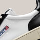 Sneakers Base In Pelle Medalist Low Man Bianca/Nero ALM WB01 Autry