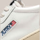 Sneakers Basse In Pelle Medalist Low Bianca e Nera In Suede Beige AULM LS21 Autry
