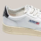Sneakers Base In Pelle Medalist Low Man Bianco/Nero AULM LL22 Autry