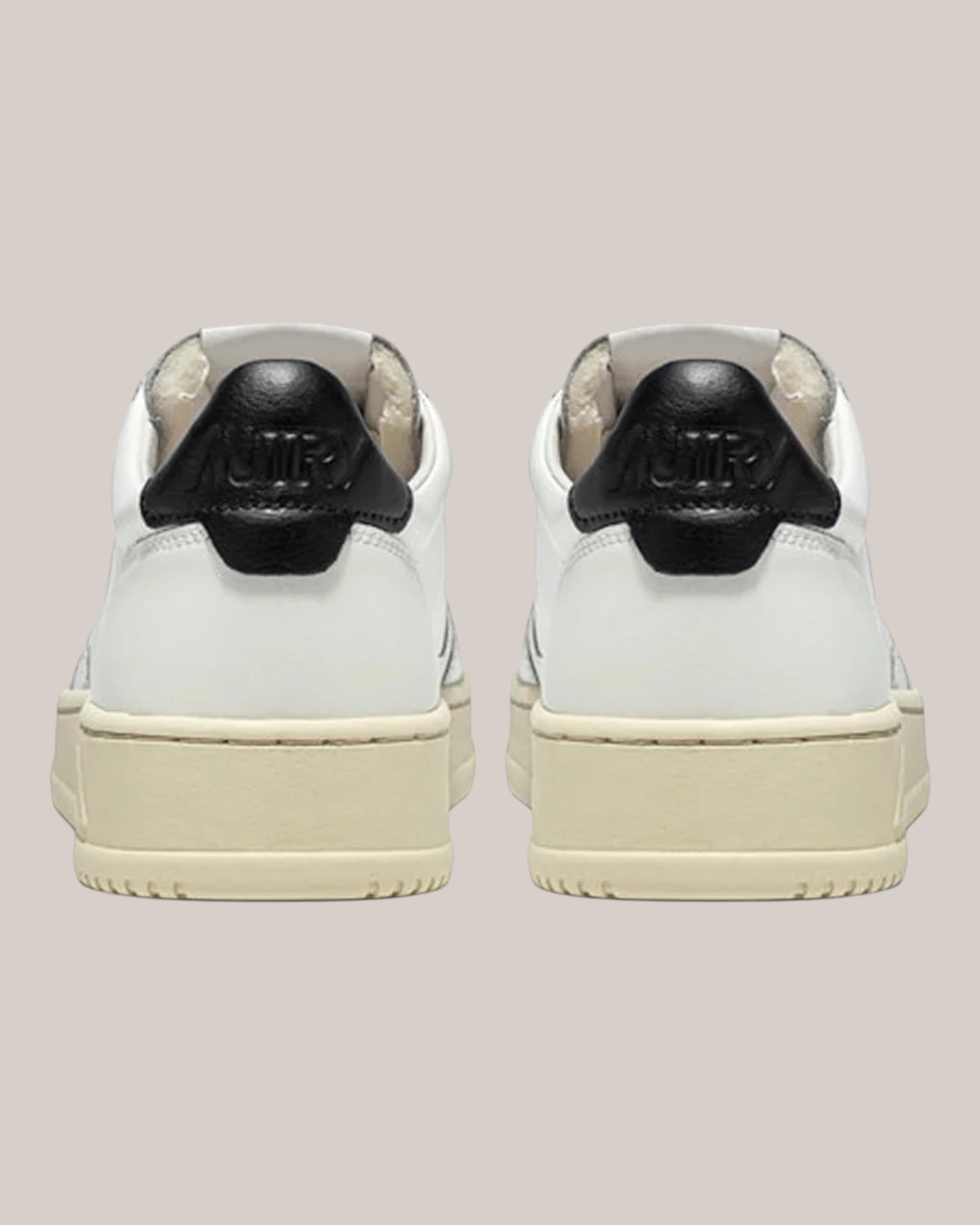 Sneakers Base In Pelle Medalist Low Man Bianco/Nero AULM LL22 Autry