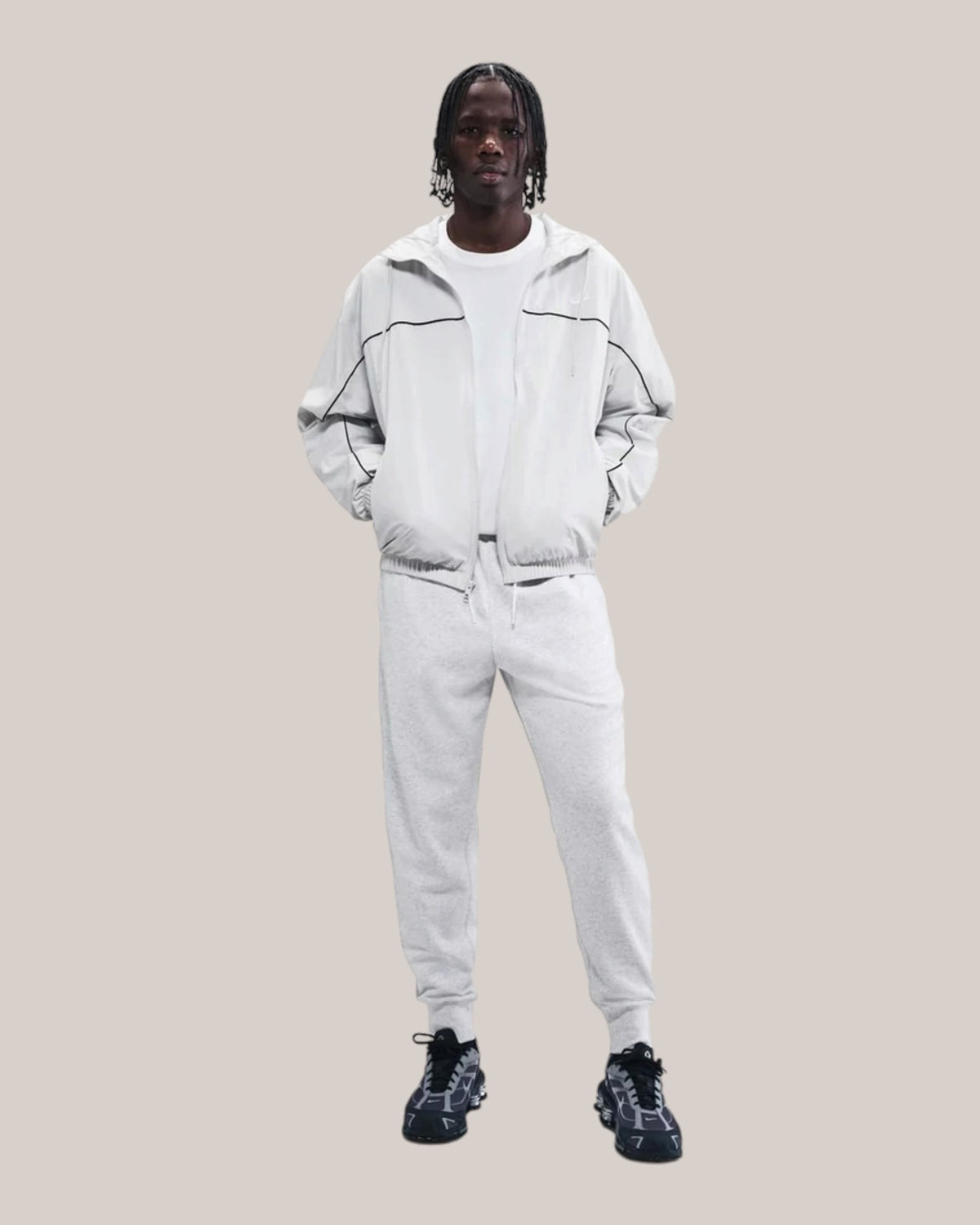 Nike Club French Terry Jogger Uomo Grigio Birch Heather – FN3801-051