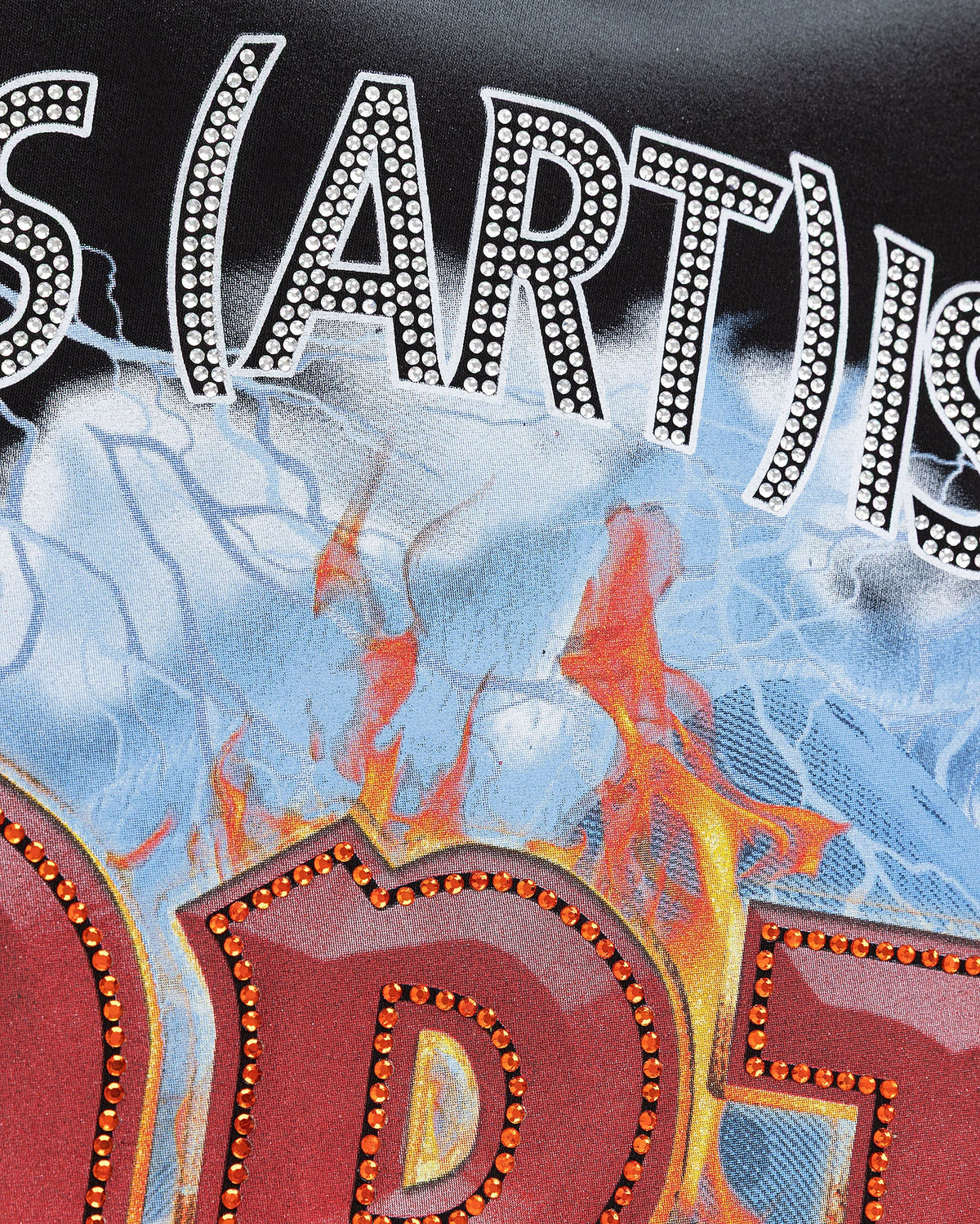 Les Artist Hoodie Crop Thunder Felpa Con Cappuccio 27SSLAHD5046-121