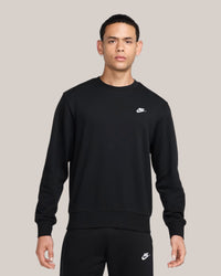 Nike Club Felpa Uomo Nero/Nero/Bianco FN3888-010