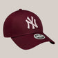 New Era Cappello Con Visiera New York Yankees Rosso Scuro 60915782